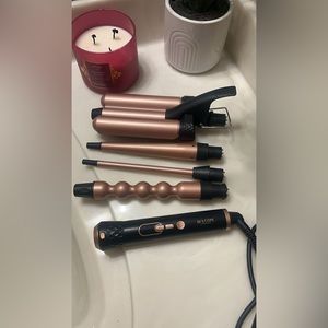 Hair curler with multiple attachments